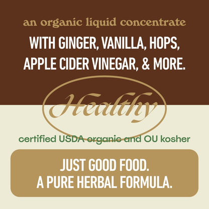 Acid Reflux Relief Liquid 16oz - Organic Heartburn Support Formula, Natural GERD Aid with Aloe Ginger Garlic Vanilla, Fast Absorbing Amish Remedy, Certified Organic Kosher Made in USA Supplement - Maple Wellness Supplements