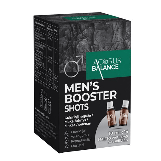 ACORUS BALANCE MEN'S BOOSTER SHOTS, oral solution, 10ml, N14 - Maple Wellness Supplements