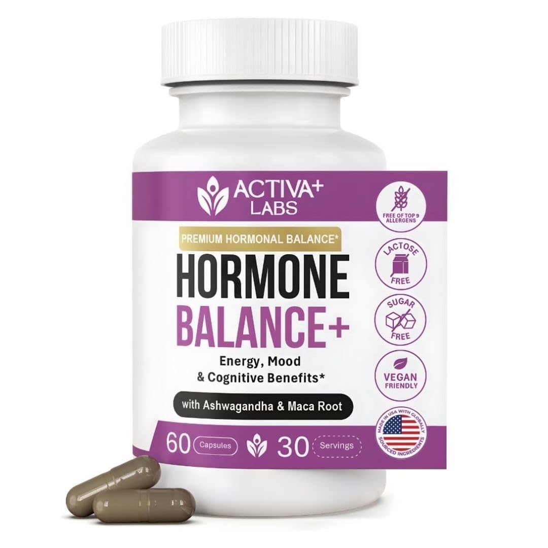 Activa Labs+ Hormone Balance for Women | Boost Energy, Mood, Libido and Focus | Supports Cycle&Menopause Comfort | Gluten, Soy&Lactose Free | 30 Day Supply - Maple Wellness Supplements