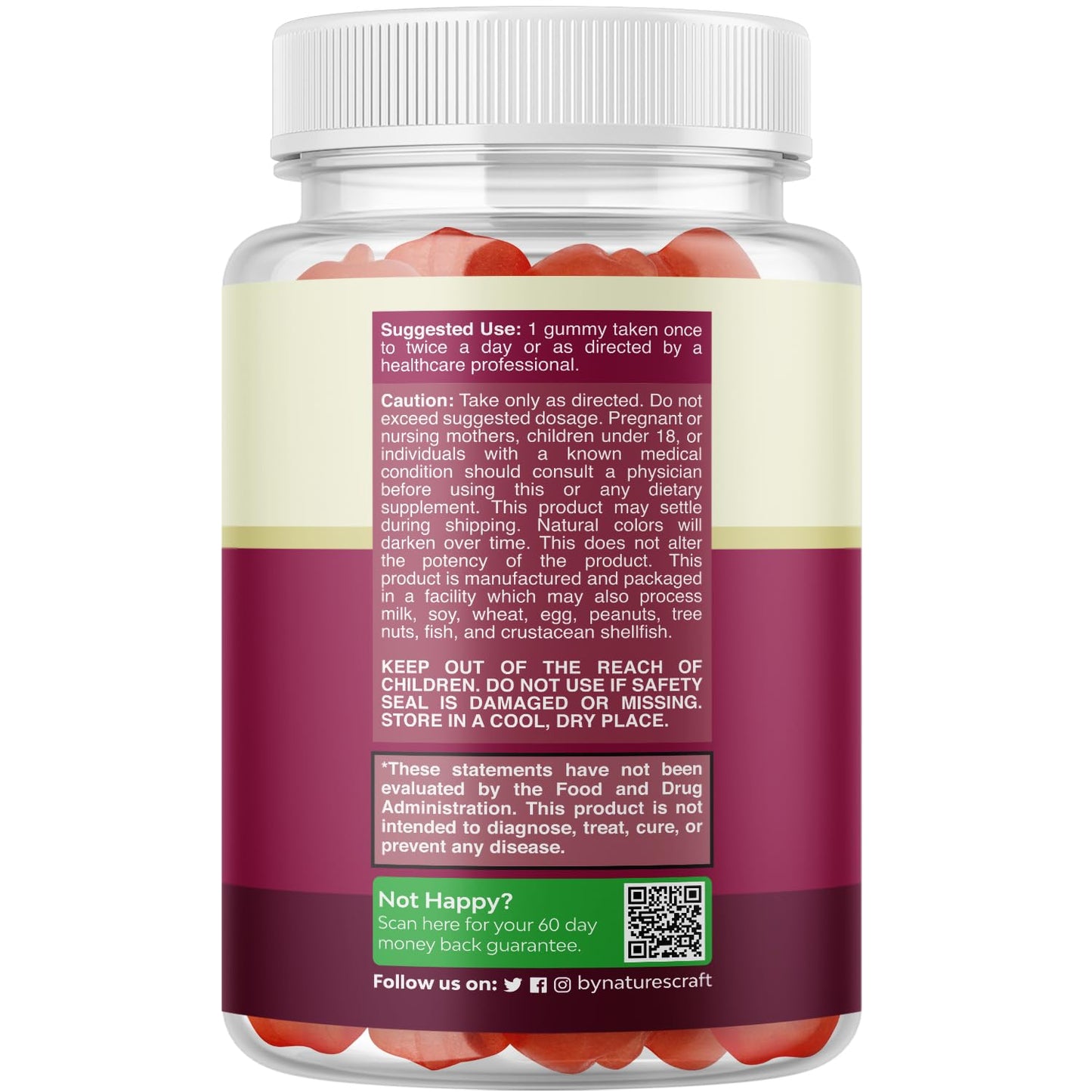 ACV Apple Cider Vinegar Gummies - Natural Energy Supplement ACV with Mother - Maple Wellness Supplements