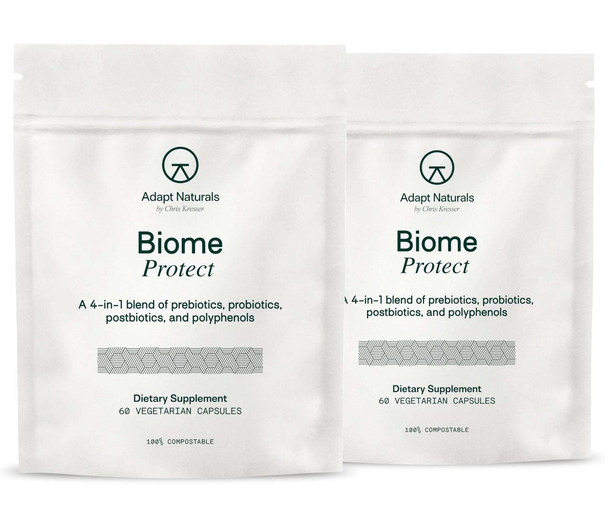 Adapt Naturals 4-in-1 Biome Protect Prebiotics, Probiotics Supplement Postbiotics & Polyphenols for Microbiome, Gut Health & Defense - Maple Wellness Supplements