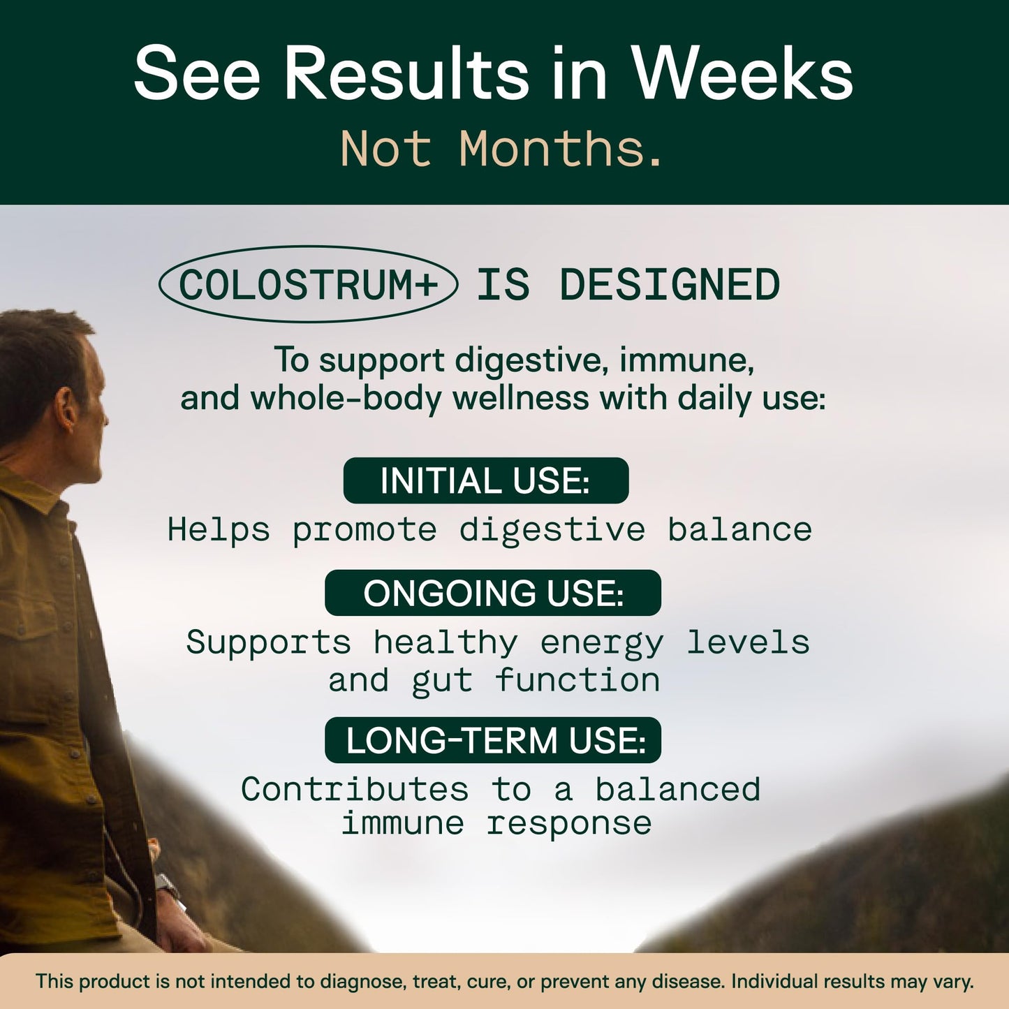 Adapt Naturals Colostrum Supplement with Lactoferrin & Beta-Glucan, Bio-Avail Grass Fed Bovine Colostrum Powder for Gut Health, Immune Support & Vitality | Non-GMO, 2500mg, Unflavored - 30 Days Supply - Maple Wellness Supplements
