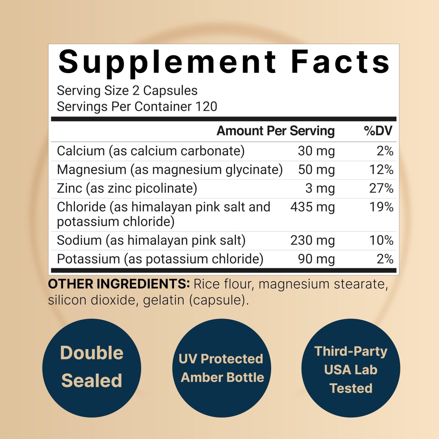 Advanced Electrolyte Pills, 240 Capsules | Salt Pills with Electrolytes for Fasting Hydrating | Made with Himalayan Pink Salt, Sodium, Potassium, Magnesium & More – Keto - Maple Wellness Supplements