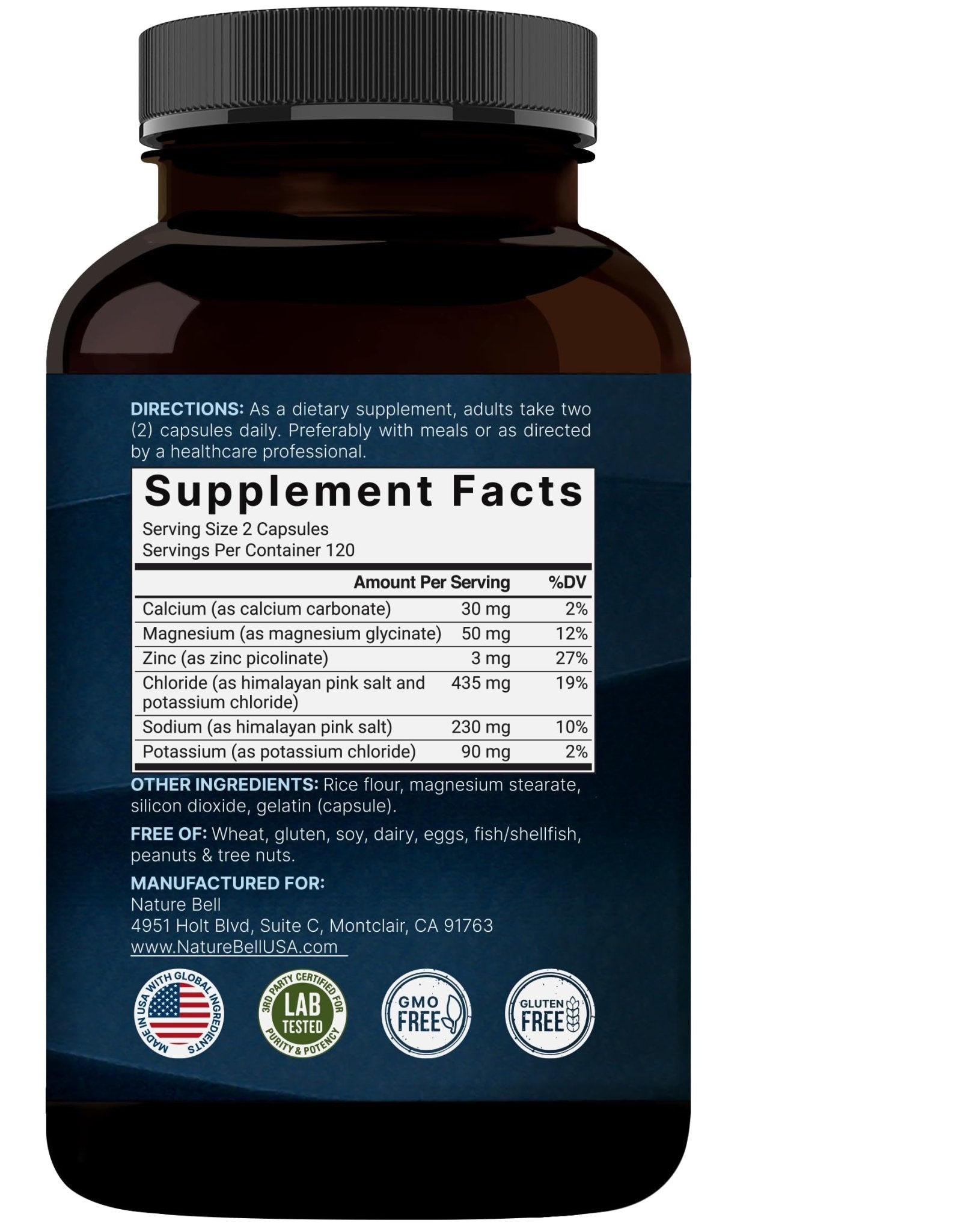 Advanced Electrolyte Pills, 240 Capsules | Salt Pills with Electrolytes for Fasting Hydrating | Made with Himalayan Pink Salt, Sodium, Potassium, Magnesium & More – Keto - Maple Wellness Supplements