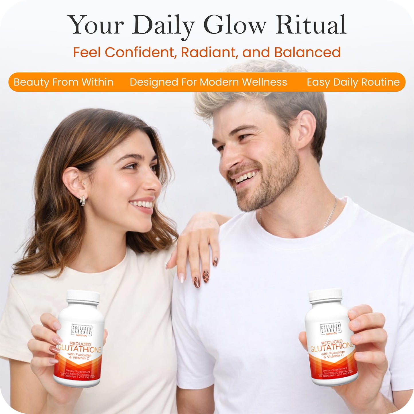 Advanced Glutathione Complex 500mg – with Fucoidan & Vitamin C – Antioxidant Support for Skin Glow, Detox & Immune Health – Non-GMO, Made in USA (60 Capsules) - Maple Wellness Supplements