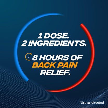 Advil Dual Action Back Pain Caplets Delivers 125mg Ibuprofen and 250mg Acetaminophen Per Dose for 8 Hours of Back Pain Relief - 144 Count - Maple Wellness Supplements