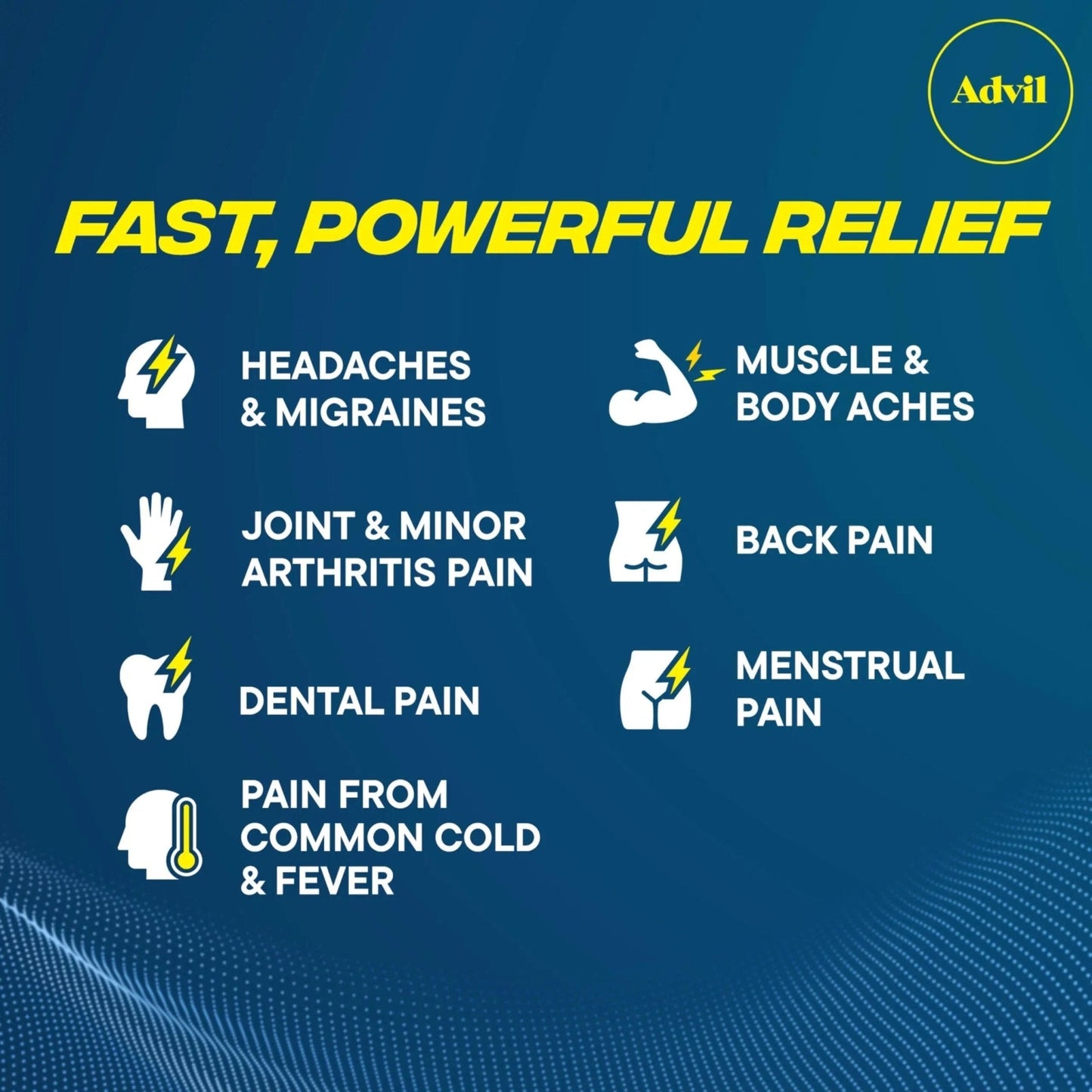 Advil Ibuprofen Coated Caplets Pain Reliever and Fever Reducer 200 Milligram 24Ct - Maple Wellness Supplements