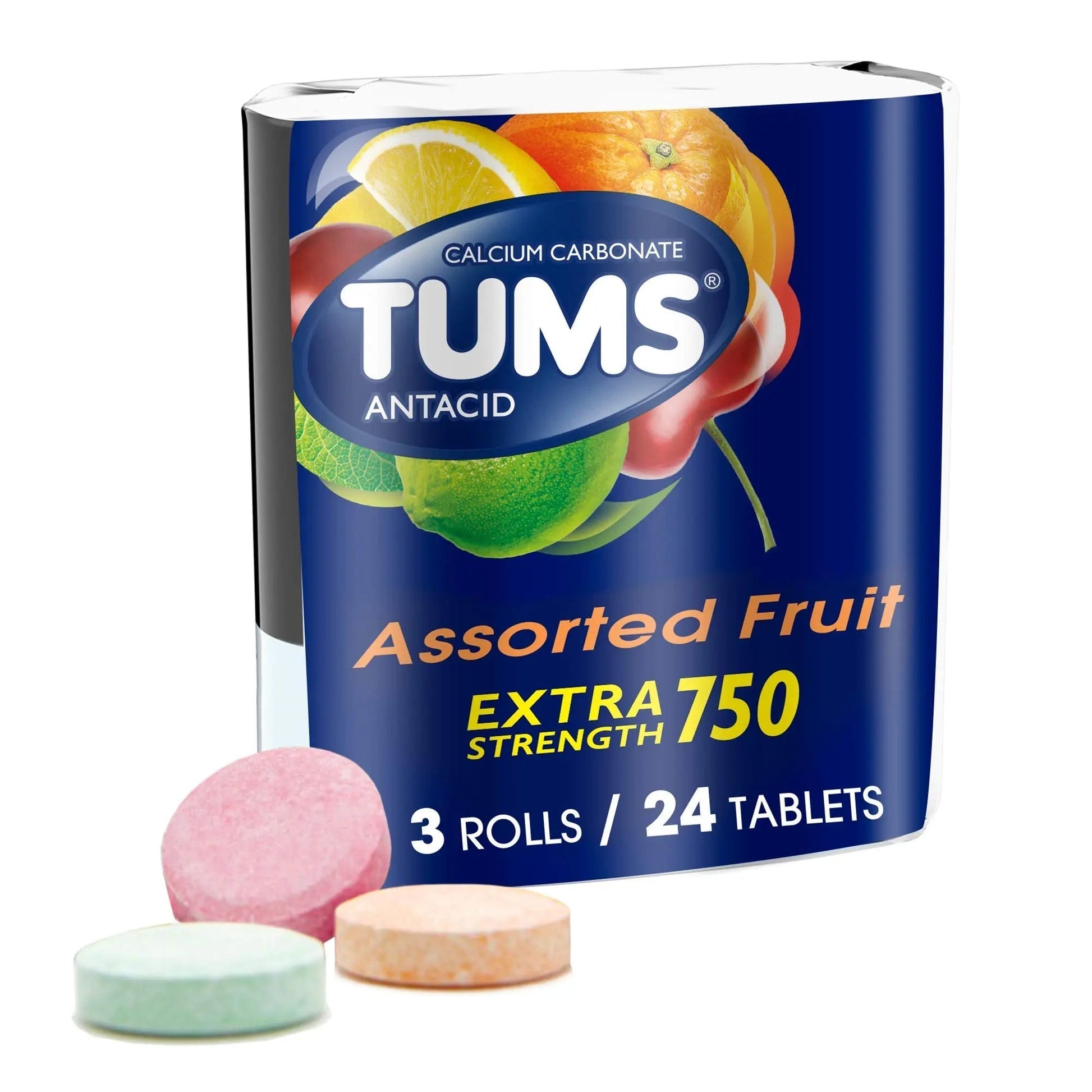 Advil Liqui-Gels minis 200mg Ibuprofen Pain Reliever Capsules and TUMS Fruit Antacid Chewable Tablets Heartburn Relief - Maple Wellness Supplements
