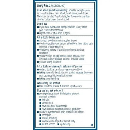 Advil Pain Reliever and Fever Reducer, Pain Relief Medicine with Ibuprofen 200mg for Headache, Backache, Menstrual Pain and Joint Pain Relief - 100 Coated Caplets - Maple Wellness Supplements