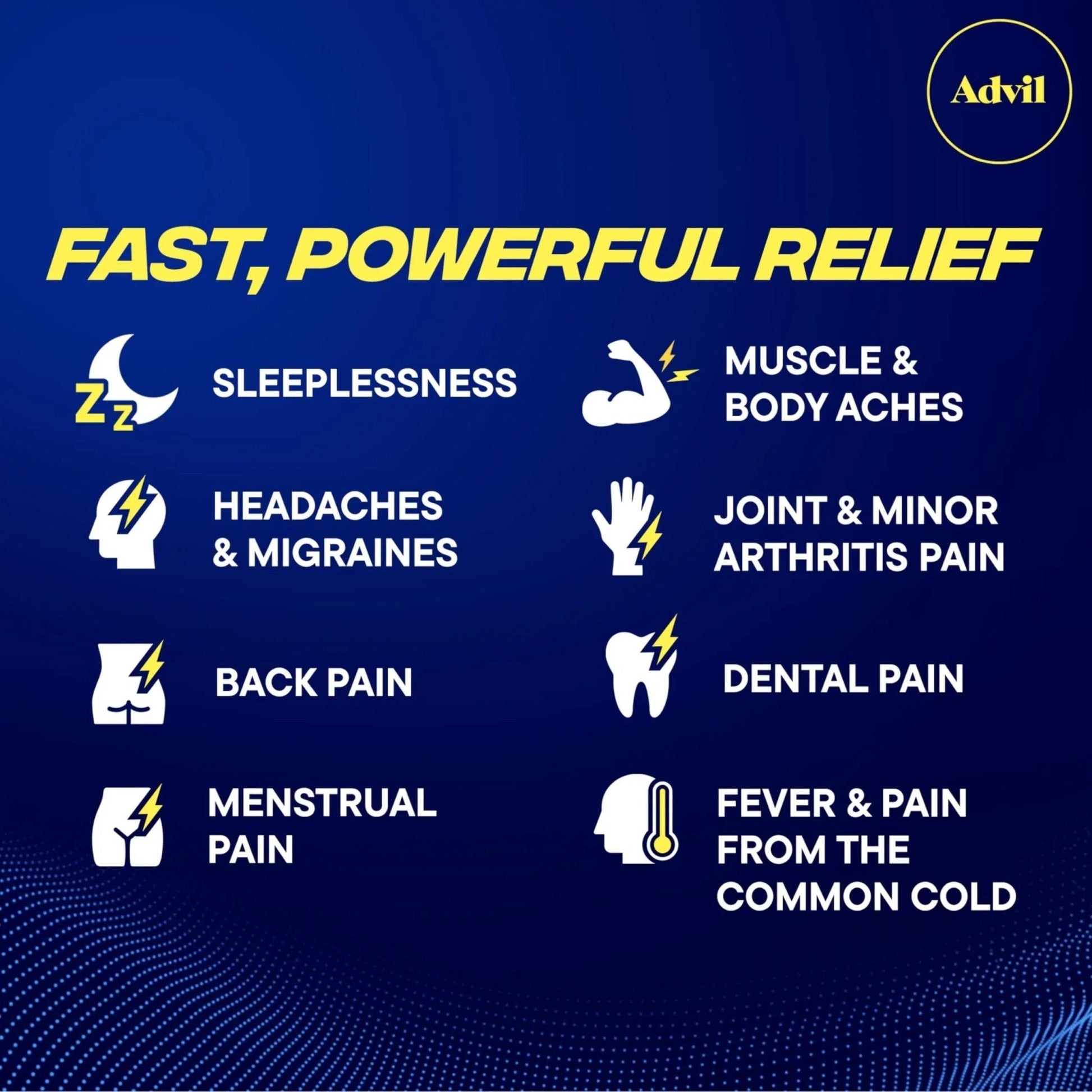 Advil PM Pain Reliever And Nighttime Sleep Aid, Pain Medicine With Ibuprofen For Pain Relief And Diphenhydramine Citrate For A Sleep Aid - 120 Coated Caplets - Maple Wellness Supplements