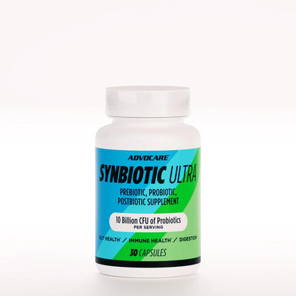AdvoCare Synbiotic Ultra - Digestive & Gut Health Supplement - Offers Immune Support* - Includes Prebiotics, Probiotics & Postbiotics - 30 Capsules - Maple Wellness Supplements