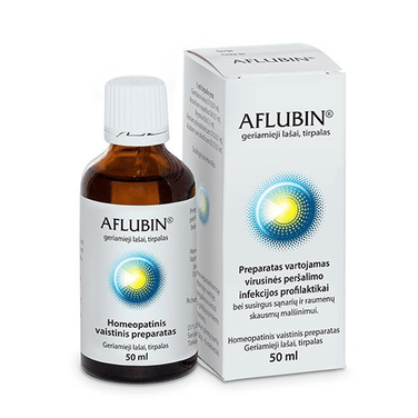 Aflubin Homeopathic drops, 50 ml - Maple Wellness Supplements