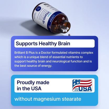 AgeImmune Vitamin B Complex with Vitamin D3 B12 B6 Magnesium Bisglycinate and Folate as Methylfolate - Doctor Formulated Methylated B Complex Supplement - Maple Wellness Supplements