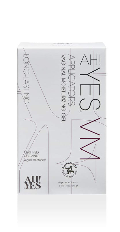 AH! YES® Long Lasting Vaginal Moisturizer for Vaginal Dryness, Water Based & Estrogen-Free, 6 Pre-Filled Applicators - Maple Wellness Supplements