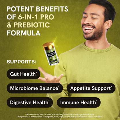 Akkermansia Muciniphila Probiotics 320 Billion CFU| Probiotic and Prebiotic | Akkermansia Probiotics for gut health | Inulin Prebiotic Fiber Capsules Astaxanthin & Berberine & Chromium | 120 capsules - Maple Wellness Supplements