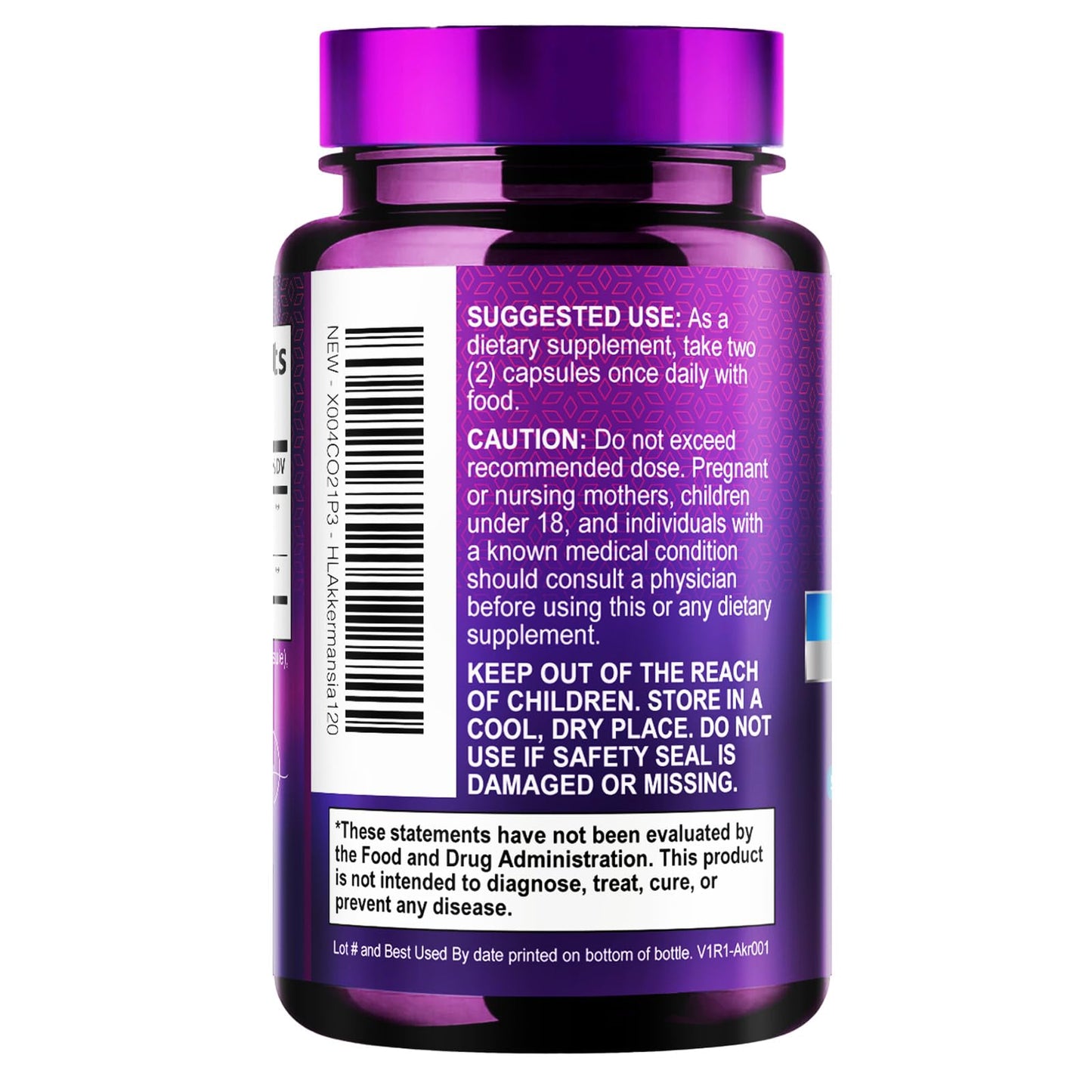 Akkermansia Probiotic - 2 Billion AFU per Serving - Best Strain for GLP-1 Production Support with Prebiotic Fiber for Natural Digestive & Gut Health - Maple Wellness Supplements