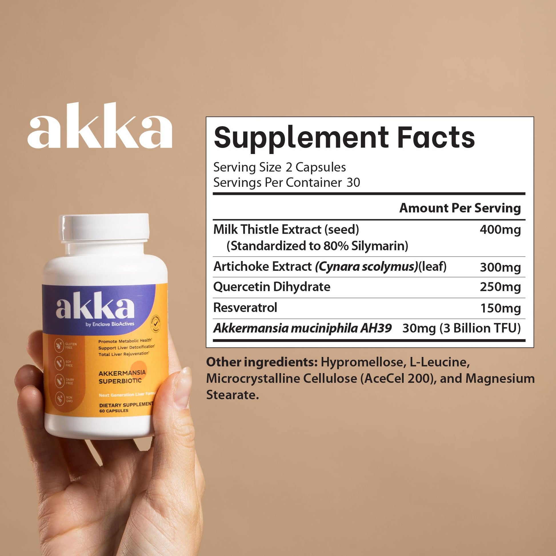 Akkermansia Probiotic Liver Cleanse Detox & Repair - Liver Health Supplement for Energy, Digestion & Metabolism with Akkermansia Muciniphila (AKKA Superbiotics), - Maple Wellness Supplements