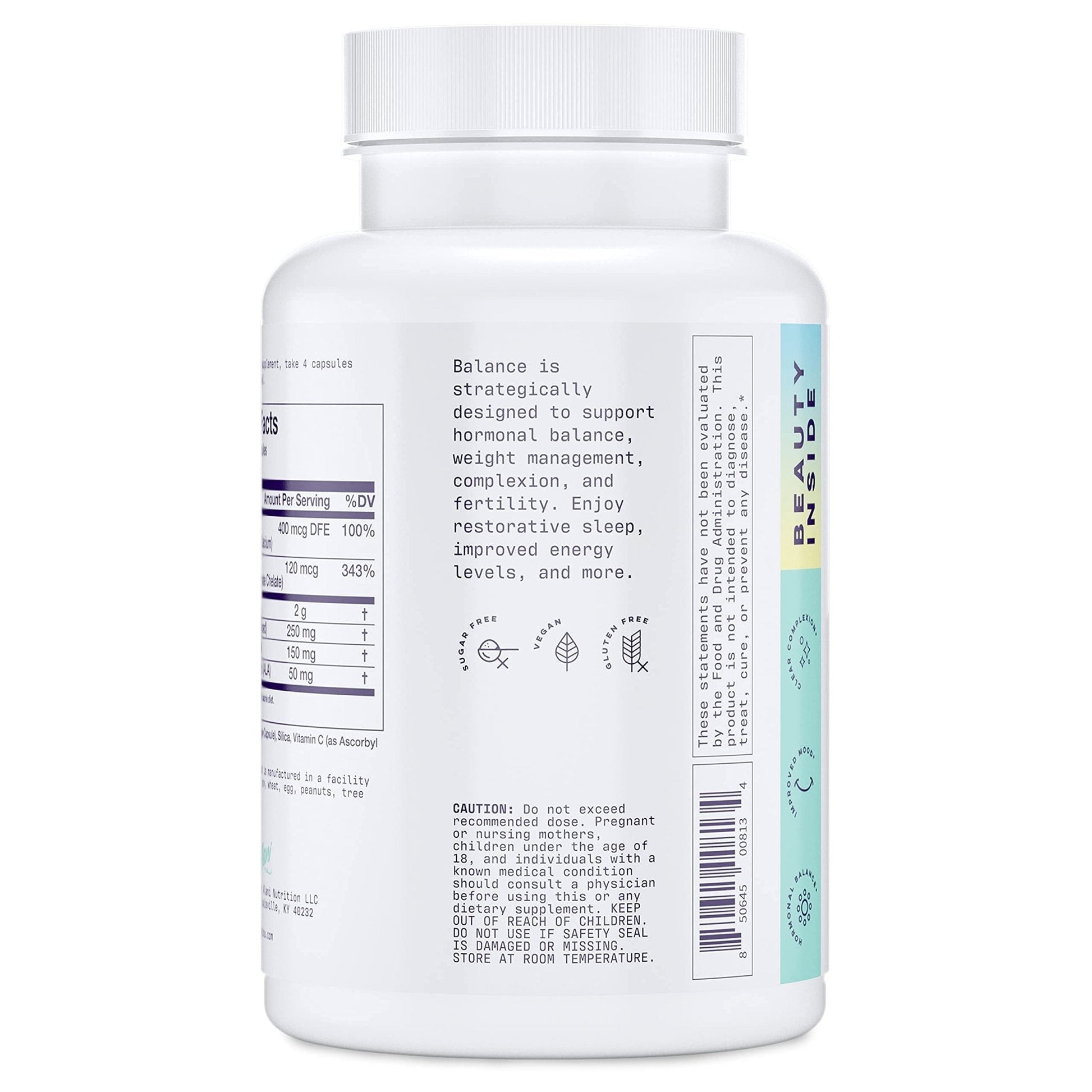 Alani Nu Hormonal Balance, Weight Management Support, Skin Complexion Support, 120 Capsules - Maple Wellness Supplements