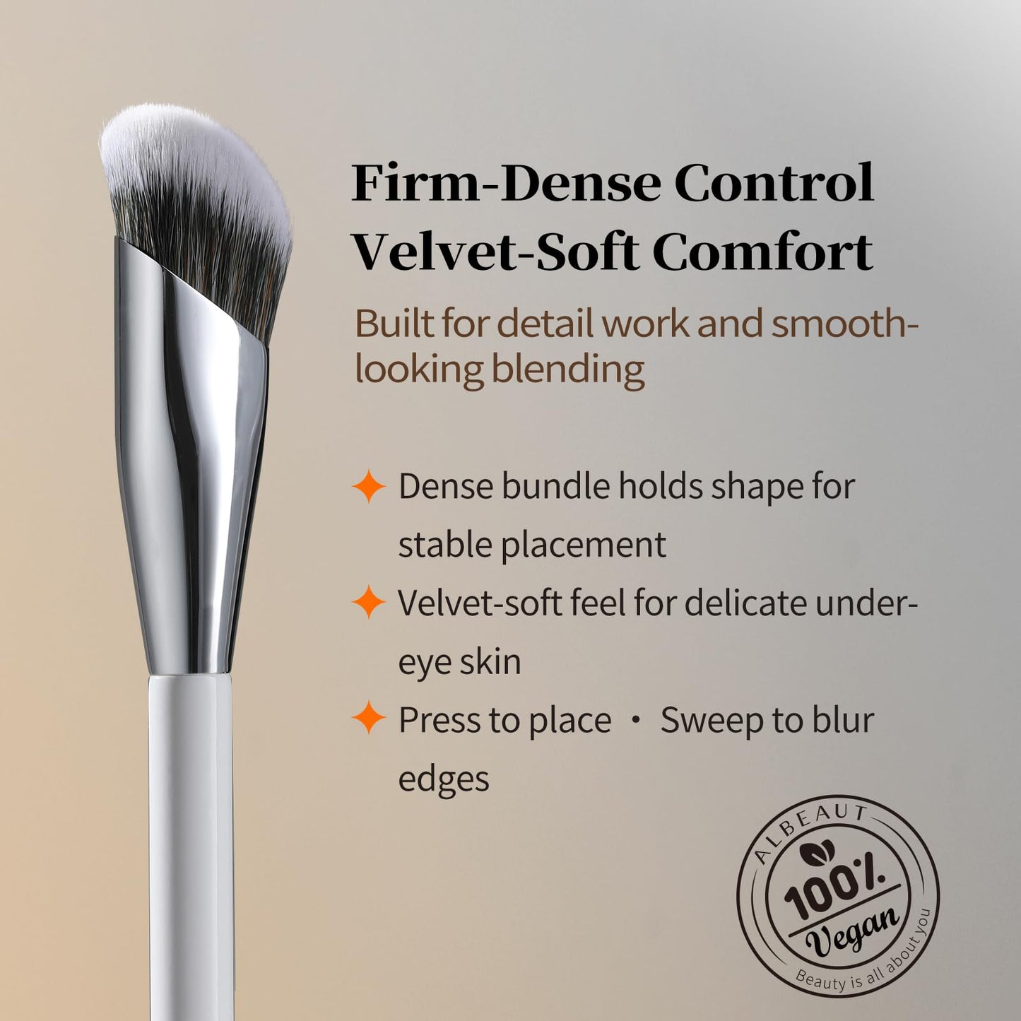 Albeaut Concealer Brush, Angled Under Eye Makeup Small Foundation Precision Face Blending Brush (193 concealer brush) - Maple Wellness Supplements