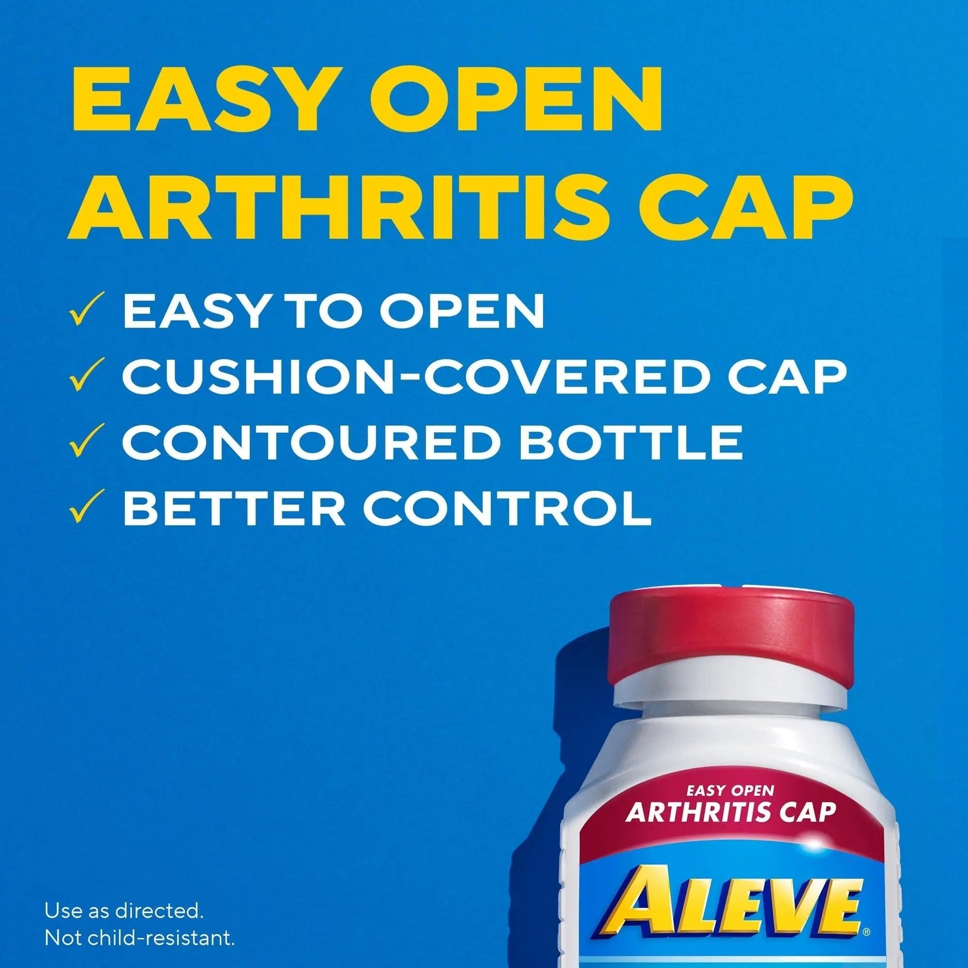 Aleve Gelcaps with Easy Open Arthritis Cap, Naproxen Sodium, Medication for Arthritis Pain, 160 Count - Maple Wellness Supplements