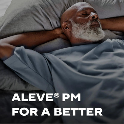 Aleve PM Sleep Aid Plus Pain Reliever Caplets, Naproxen Sodium & Diphenhydramine HCl, Nighttime, 120 Count - Maple Wellness Supplements