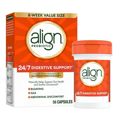 Align Probiotic, 24/7 Digestive Support, Probiotics for Women and Men, Probiotics for Digestive Health, Men and Womens Probiotic Capsules Help Relieve - Maple Wellness Supplements