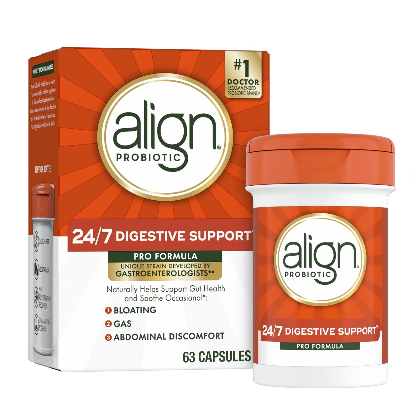 Align Probiotic, Pro Formula, Probiotics for Women and Men, Probiotics for Digestive Health, Men and Womens Probiotic Capsules Help Relieve - Maple Wellness Supplements