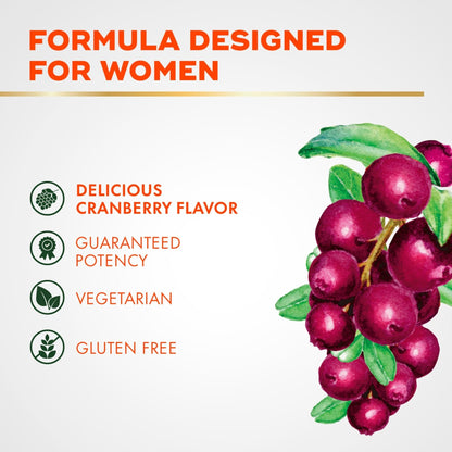 Align Probiotic, Women's Dualbiotic, Womens Probiotic Gummies, Prebiotics and Probiotics for Women, with Cranberry for Urinary Tract Health - Maple Wellness Supplements