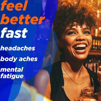 Alka-Seltzer Hangover Relief Tablets, Fast Relief Starts In About 15 Minutes for Headaches, Body Aches & Mental Fatigue, Bachelorette & Bachelor Party Packs 60 Count (3 Boxes, 20 Tablets Each) - Maple Wellness Supplements
