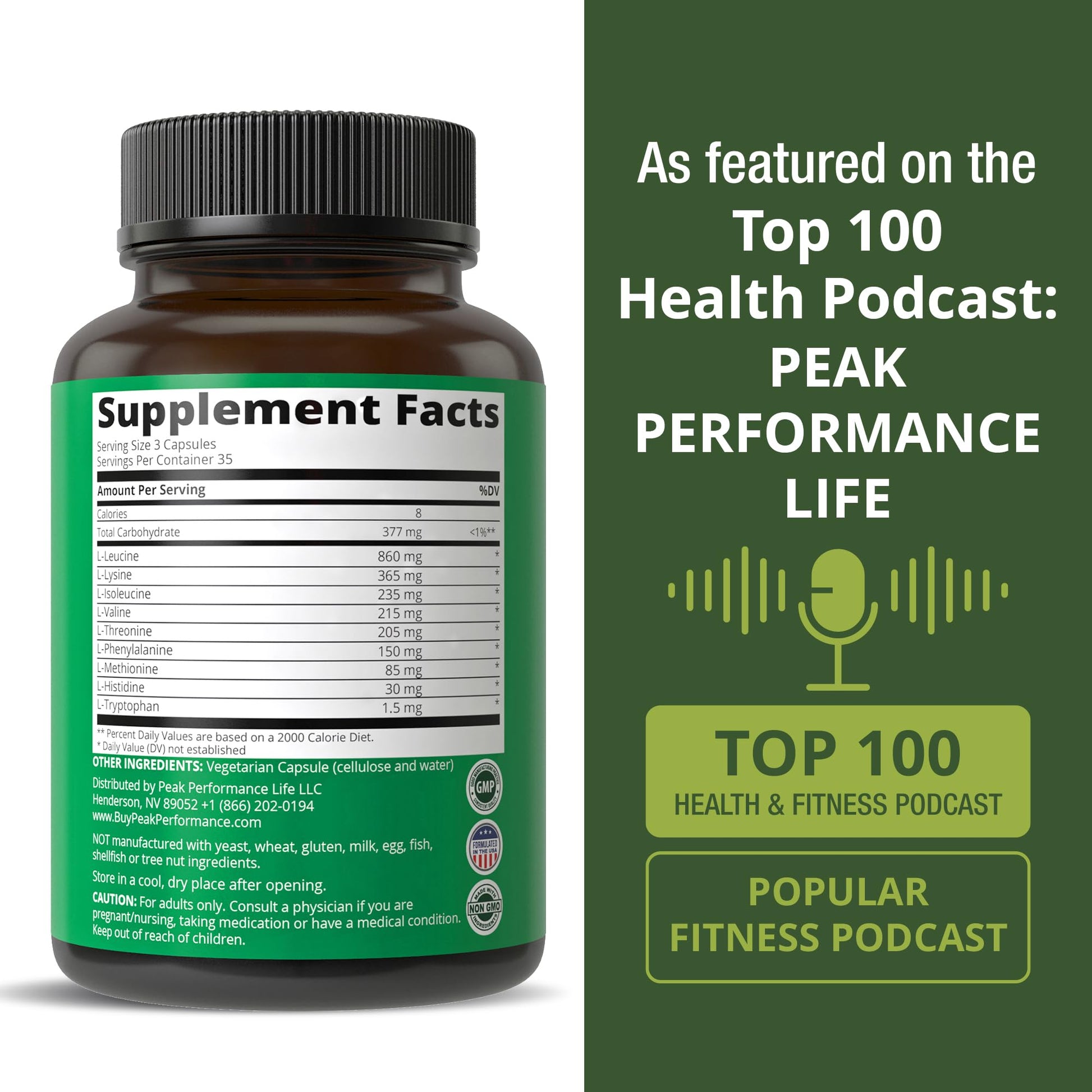 All 9 Essential Amino Acids Supplement. Capsules with 3X More Leucine for Muscle Recovery, Growth. EAA Supplement Better Than BCAA / BCAAS Branched Chain Aminos Acid. - Maple Wellness Supplements
