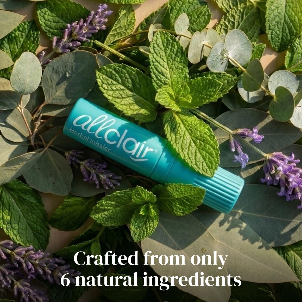 Allclair Nausea Relief Inhaler for Motion & Morning Sickness – Fast-Acting, Non-Drowsy, Natural Alternative to Pills & Patches, Travel Essential (2 Inhalers) - Maple Wellness Supplements
