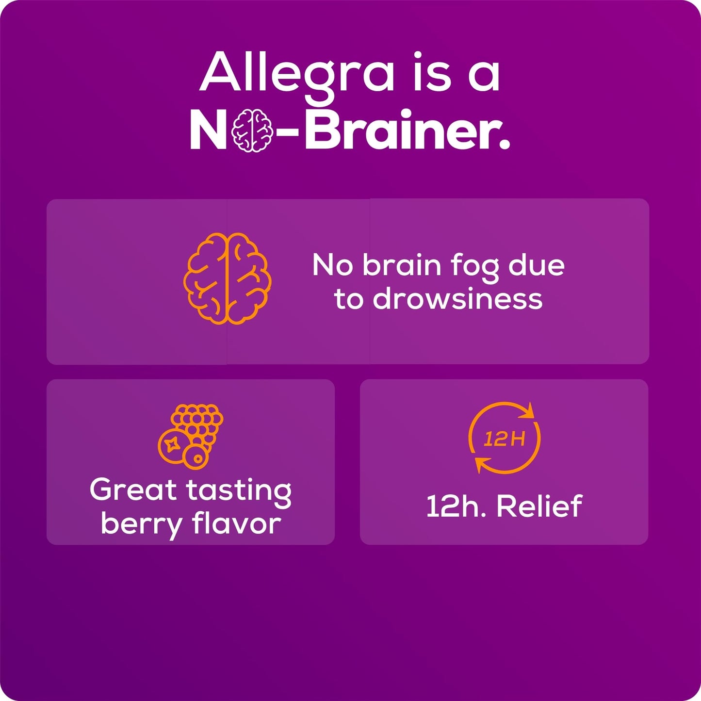 Allegra Children's 12-Hour Allergy Relief Liquid, Non-Drowsy Indoor and Outdoor Allergy Medicine, 30 mg Fexofenadine HCI Antihistamine for Kids, Berry Flavor, 8 oz - Maple Wellness Supplements