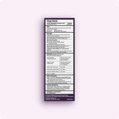 Allegra Children's 12-Hour Allergy Relief Liquid, Non-Drowsy Indoor and Outdoor Allergy Medicine, 30 mg Fexofenadine HCI Antihistamine for Kids, Berry Flavor, 8 oz - Maple Wellness Supplements