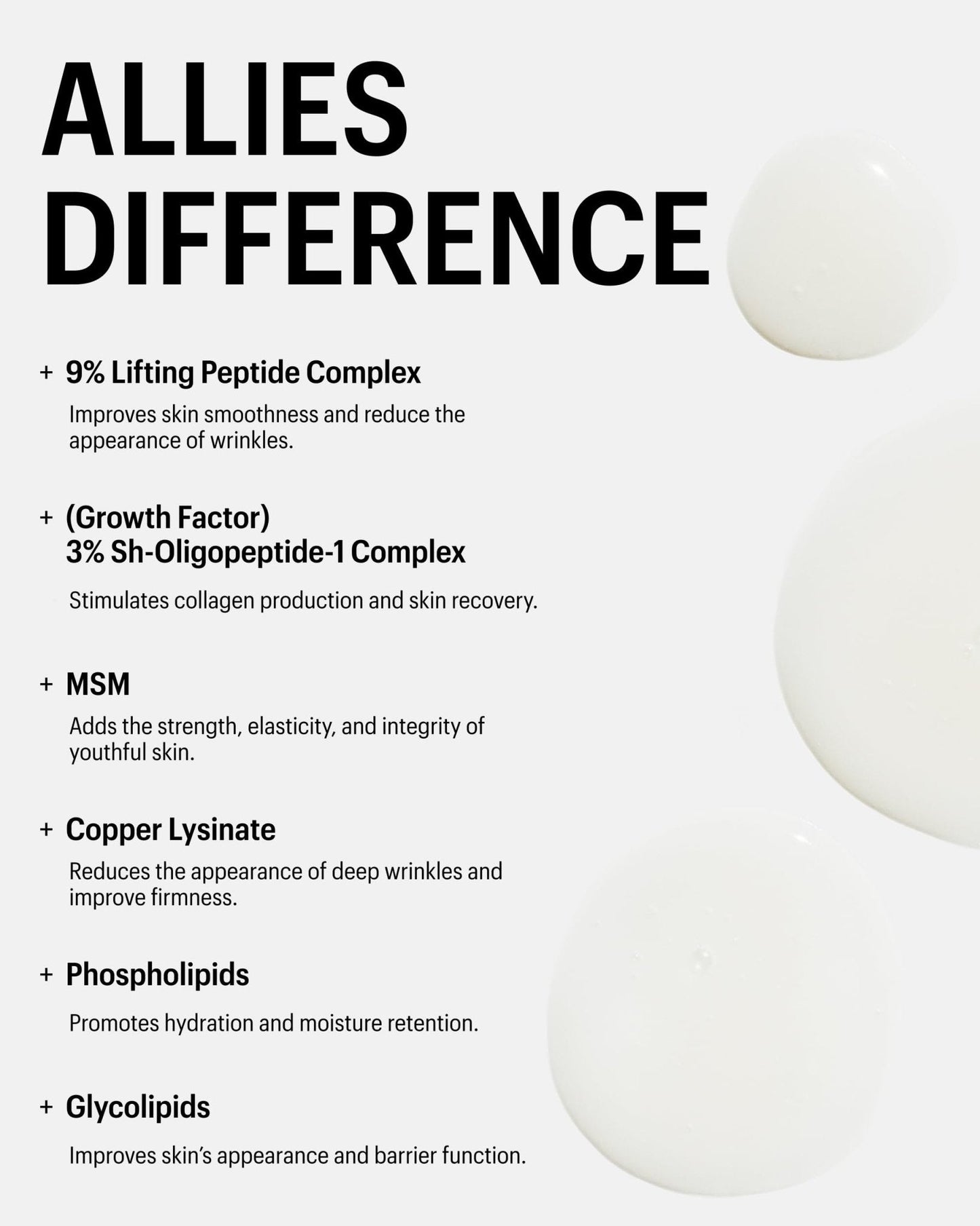 Allies of Skin Multi Peptides & Growth Factor Collagen Boosting Face Serum | Skin Tightening Anti-Aging Complex with 9% Peptides| Firms Sagging Skin & Visibly Reduces Wrinkles (1 oz) - Maple Wellness Supplements
