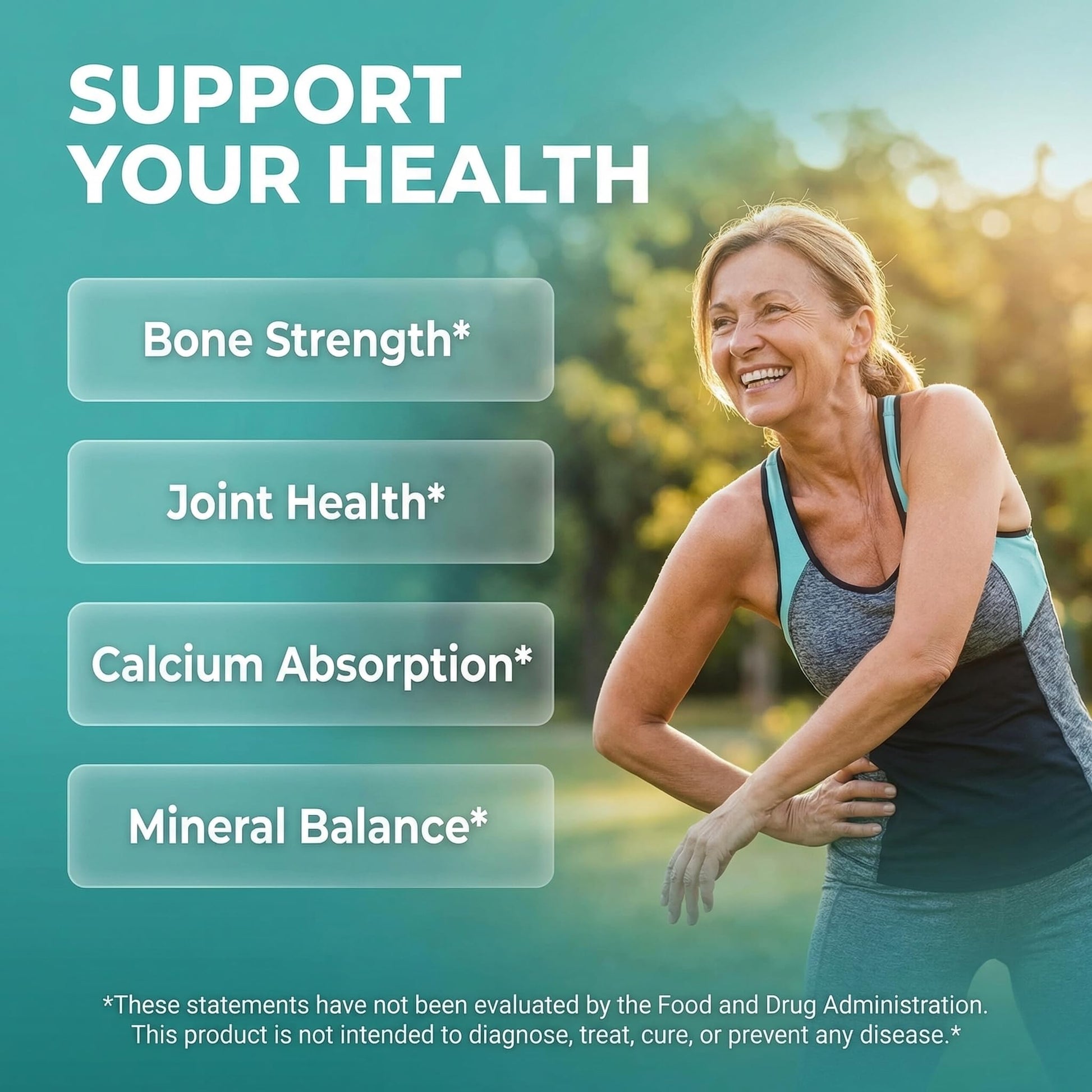 Allin1 Calcium Magnesium Zinc Supplement with Potassium, Copper, Strontium, Silica, Vitamin D3 K2, Boron, Vitamin B1 B12 Red Clover Herb Alfalfa Basil Pills for Men - Maple Wellness Supplements