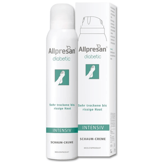 Allpresan Diabetic 200 ml Intensive Foam Cream for Diabetes Mellitus Very Dry Cracked Foot Skin - Maple Wellness Supplements