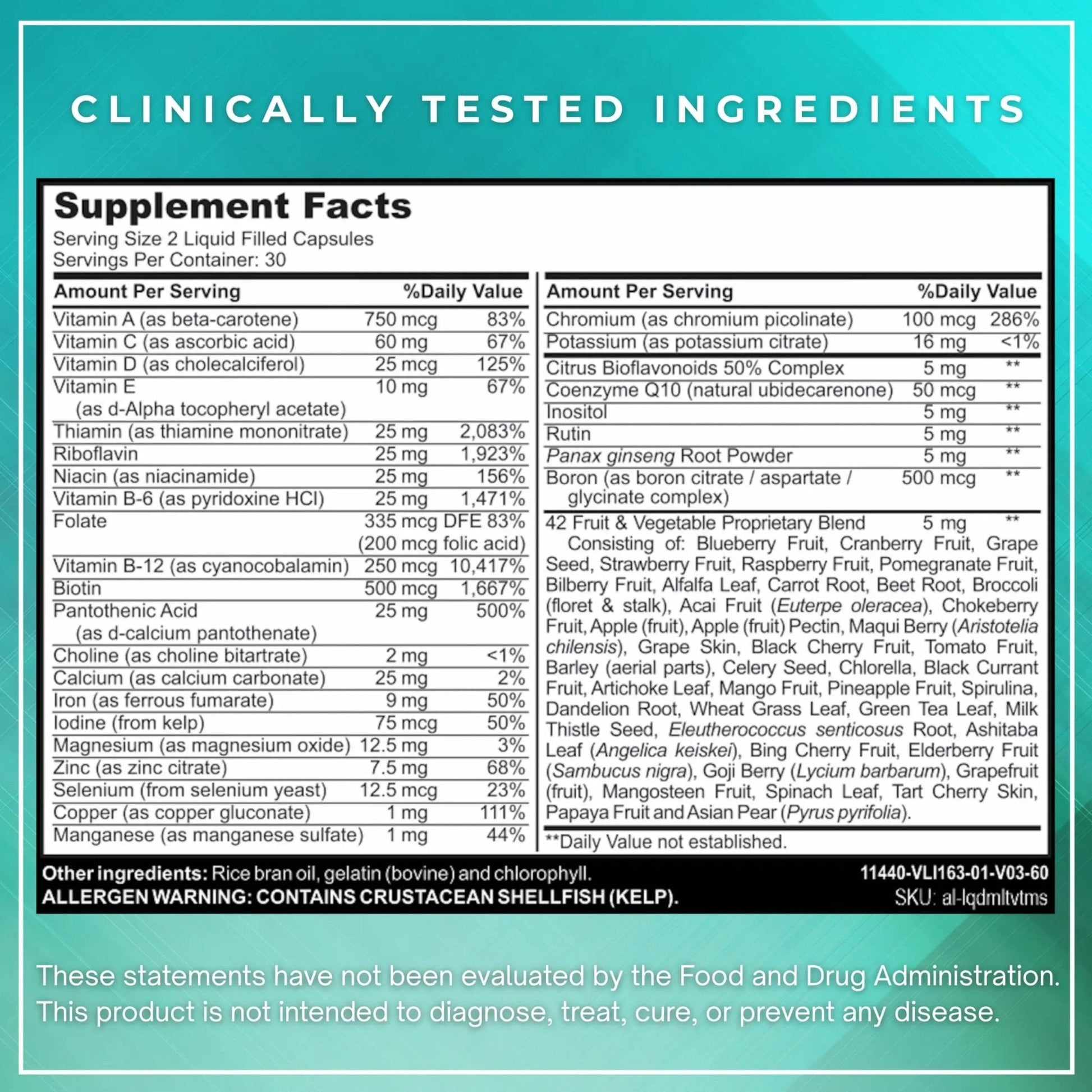 ALNIMA Halal Liquid Multivitamin Complete – Energy & Immune Support with 29 Essential Nutrients | 60 Liquid Capsules – Halal Certified - Maple Wellness Supplements