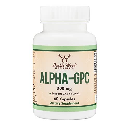 Alpha GPC Choline 600mg Capsules - Brain Support Supplement for Focus, Memory - Maple Wellness Supplements