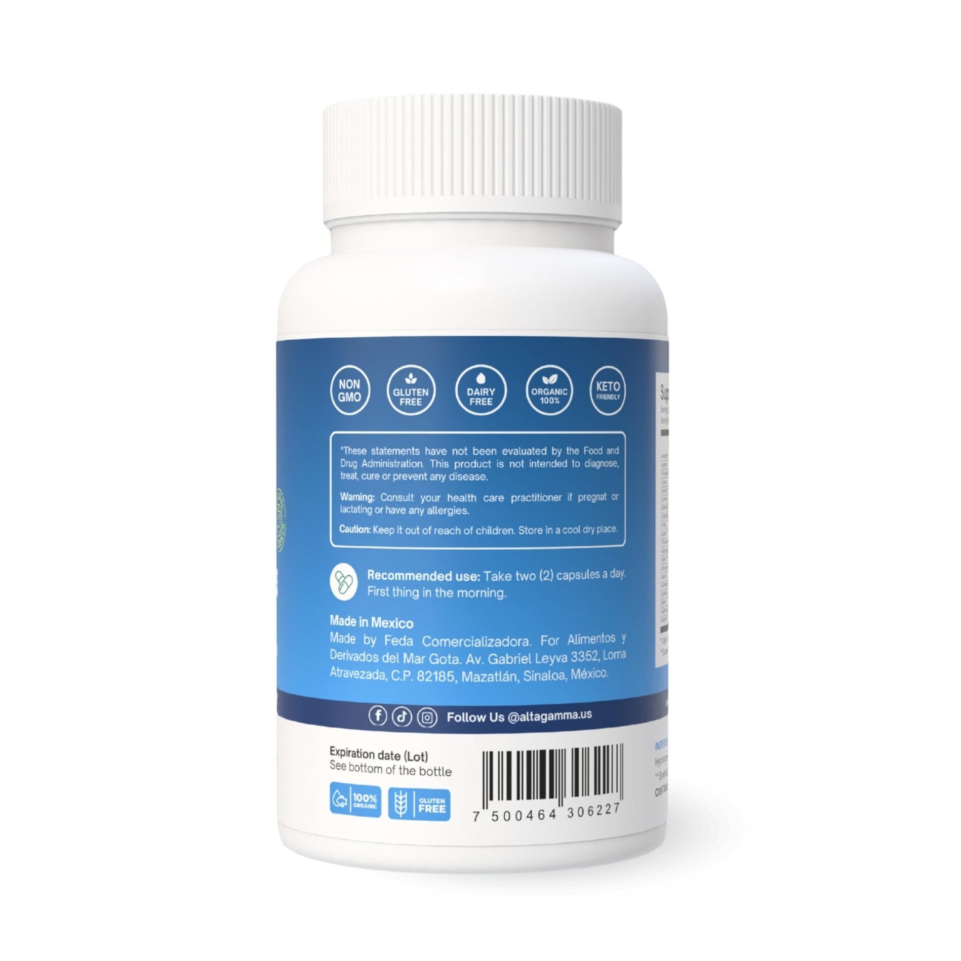 ALTAGAMMA Pure Amino Acids Complex - Protein for Pre/Post Workout, Energy & Muscle Recovery - 9 Essential Amino Acids Supplement (EAA) & BCAAs - Leucine, Lysine, L Tyrosine, L Arginine, 60 Capsules - Maple Wellness Supplements