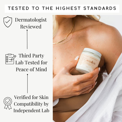 Amallow 100% Grass Fed Beef Tallow for Skin Care - Face + Body - Whipped Moisturizer for Sensitive Skin - Natural Lotion, 4 FL. oz. (Unscented) - Maple Wellness Supplements