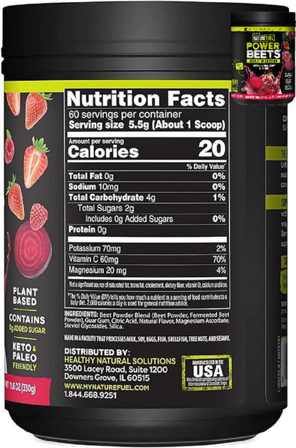 Amazing Grass Greens Blend Superfood: Super Greens Powder Smoothie Mix for Boost Energy, 60 Servings & Nature Fuel Power Beets Powder, Beet Root Powder, Support Natural Energy, 60 Servings - Maple Wellness Supplements
