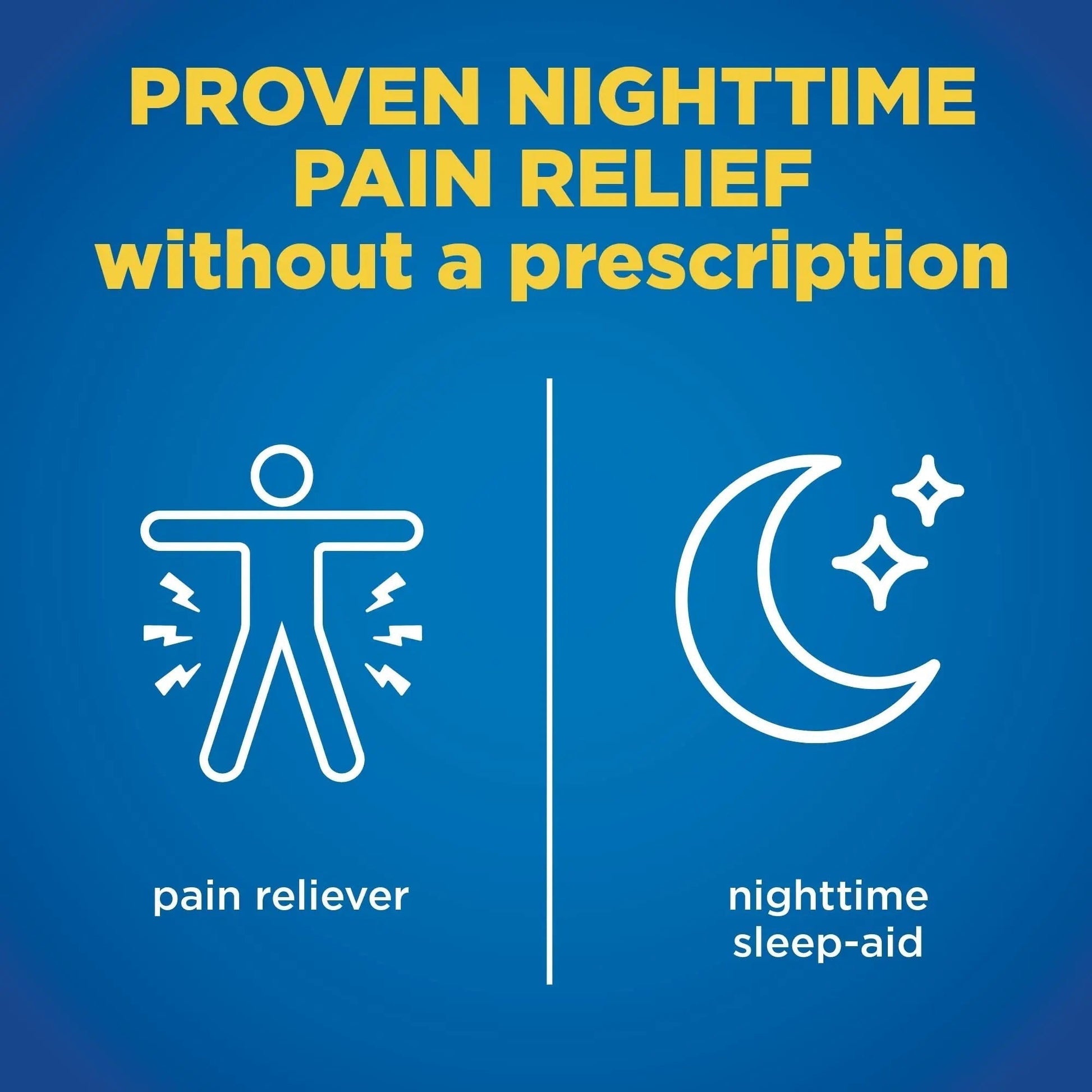Amazon Basic Care All Night Pain Relief PM, Naproxen Sodium 220 mg/Diphenhydramine Hydrochloride 25 mg Tablets, Pain Reliever/Nighttime Sleep-Aid, 160 Count - Maple Wellness Supplements