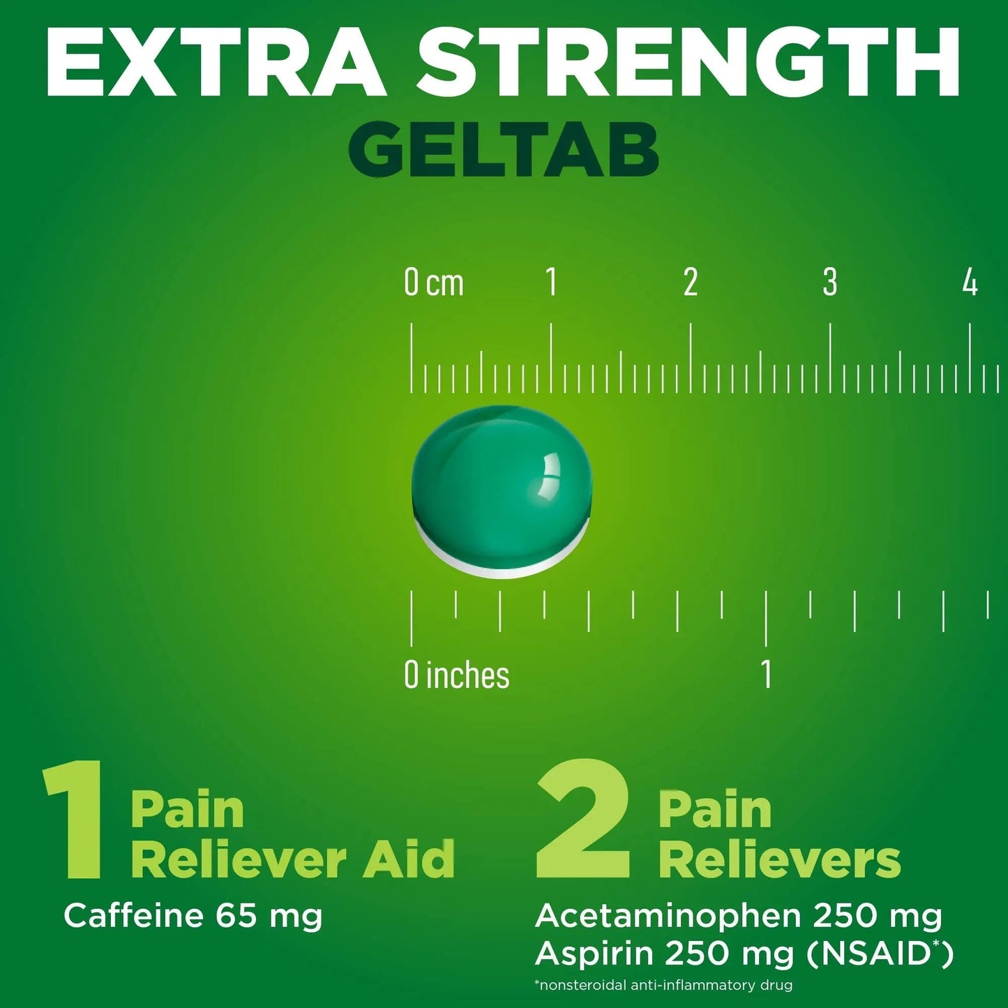 Amazon Basic Care Extra Strength Headache Relief Geltabs, Pain Reliever for Arthritis, Menstrual Pain and Cramps, 80 Count - Maple Wellness Supplements