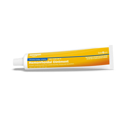 Amazon Basic Care Hemorrhoid Ointment, Fast-Acting Pain Relief, Relieves Burning, Itching, Swelling and Discomfort, 2 ounce (Pack of 1) - Maple Wellness Supplements