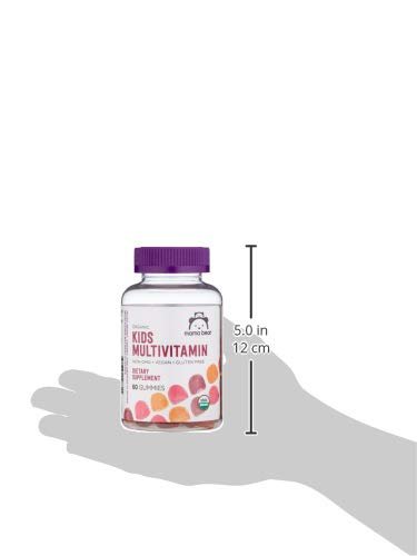 Amazon Brand - Mama Bear Organic Kids Multivitamin Gummies, Berry, Cherry & Orange, 60 Count, 1 Month Supply (Packaging May Vary) - Maple Wellness Supplements