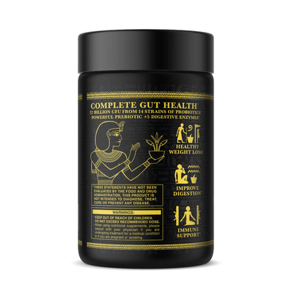 Ambrosia Flora Digestive Enzymes with Probiotics & Prebiotics | 32 Billion CFU Gut Health Supplement | Plant Based, Vegan Probiotic | 60 Veggie Capsules (30 Servings) - Maple Wellness Supplements