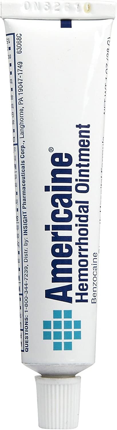 Americaine Hemorrhoidal Ointment Maximum Strength 20% Benzocaine 1 oz (Pack of 2) - Maple Wellness Supplements