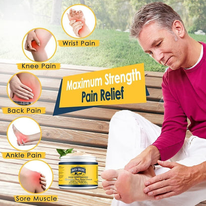 Amish Origins Arthritis Pain Relief Cream - 3.5 oz - Maximum Strength Deep Penetrating for Joint, Muscle, Knee, Back, Feet, Hand, Ankle, Aches, 1 Pack - Maple Wellness Supplements