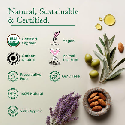 Ancient Greek Remedy Body Oil - Organic After Shower Face Oil & Body Moisturizer for Dry Skin - Almond, Jojoba, Olive, Lavender - Maple Wellness Supplements