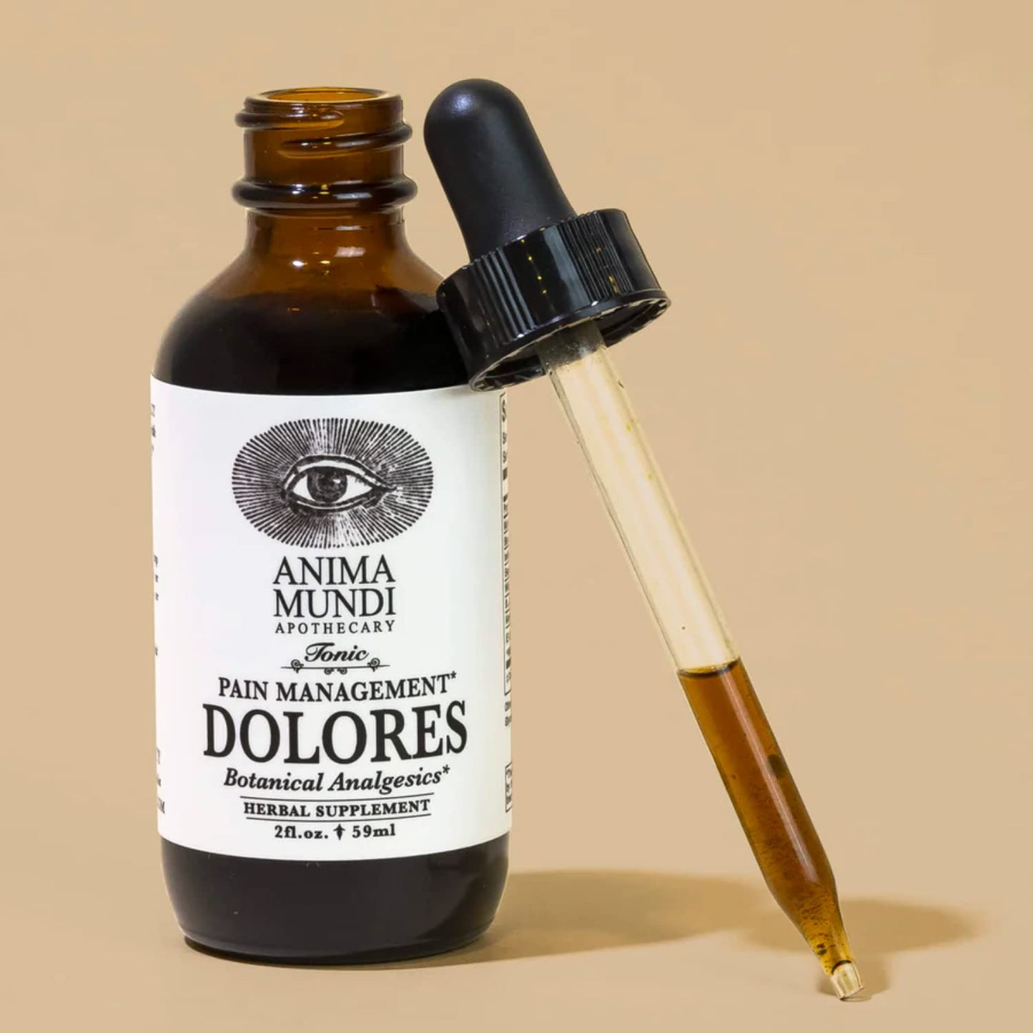 Anima Mundi Apothecary Dolores Tonic - Herbal Pain Management Supplement - Liquid Drops for Pain Management Support (2oz / 59ml) - Maple Wellness Supplements